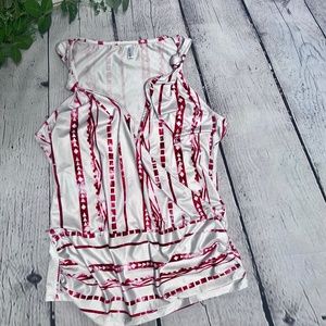 Dressfo Women's Faux Wrap Tank Top Plus Size